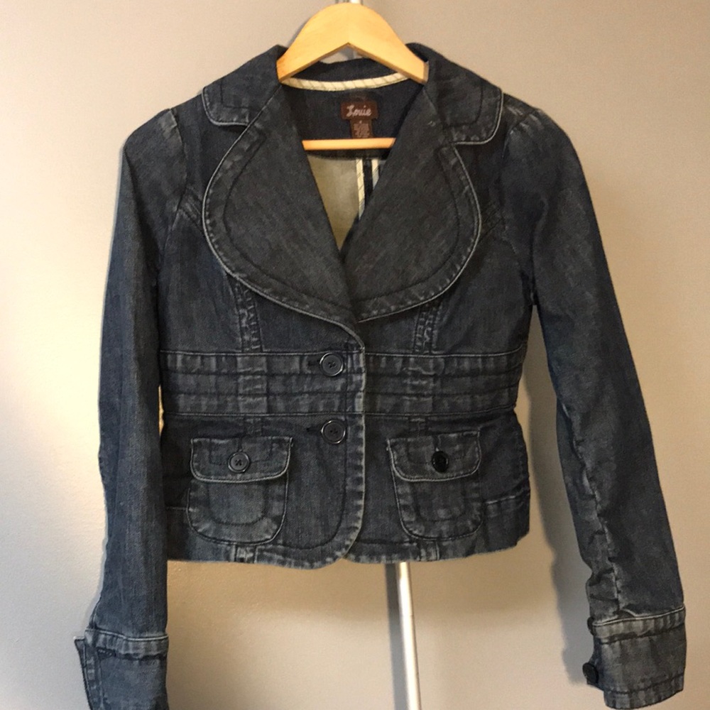 Louie Two Button Denim Blue Jacket